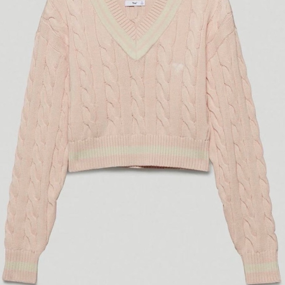 tna clay cropped sweater
